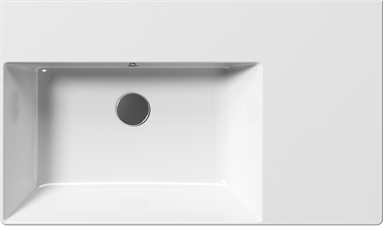 9456111 Подвесная раковина настенная овальная GSI ceramica  белая  - Вид №1