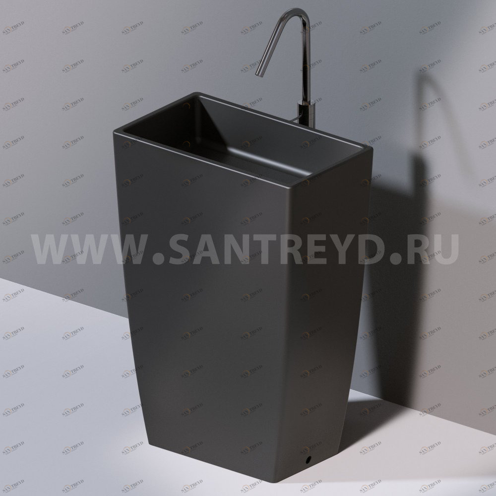 L110105 Напольная раковина стоящая прямоугольная A. e T. Italia Tower AeT ITALIA