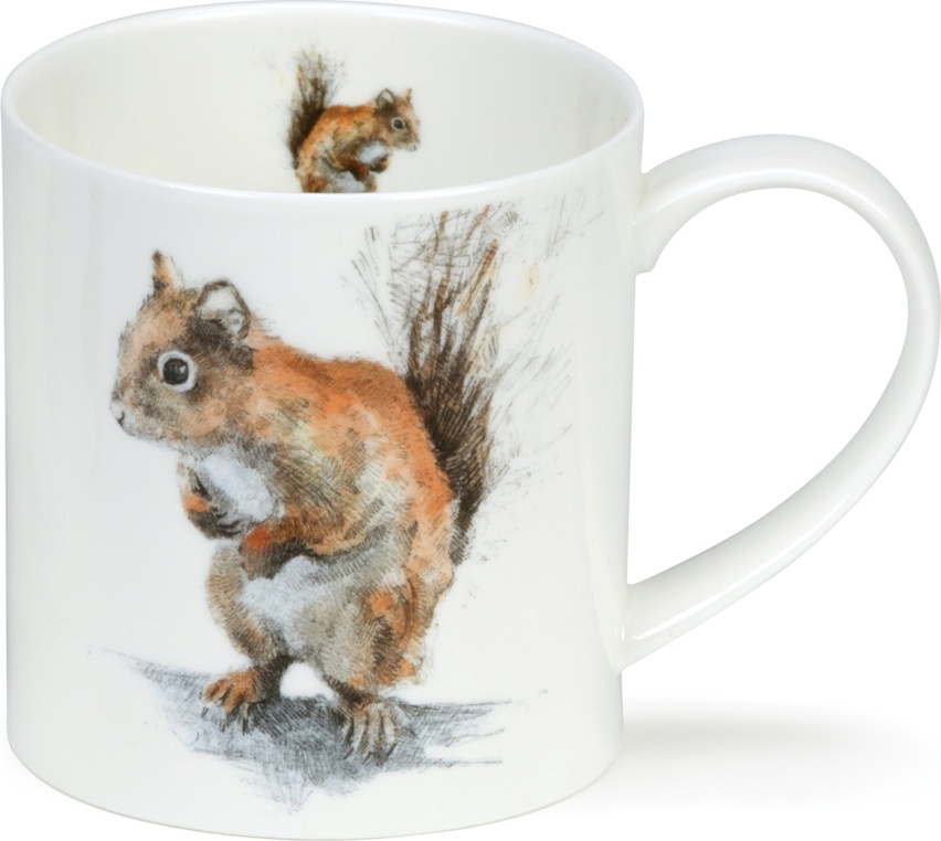 10620779 Dunoon Кружка Dunoon "Рыжая белка.Оркни" 350мл Фарфор костяной 
