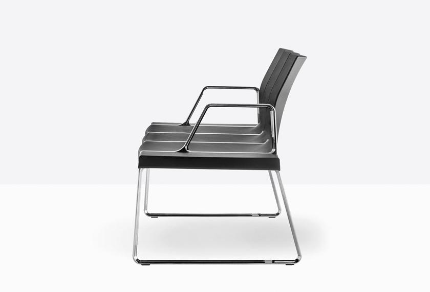 Pedrali Скамья из полипропилена со спинкой Plural P02023/24/26/29 - Вид №1