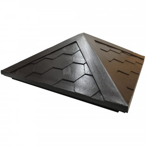 82664517 Колпак на столб полимерпесчаный 1.5 кирпич коричневый