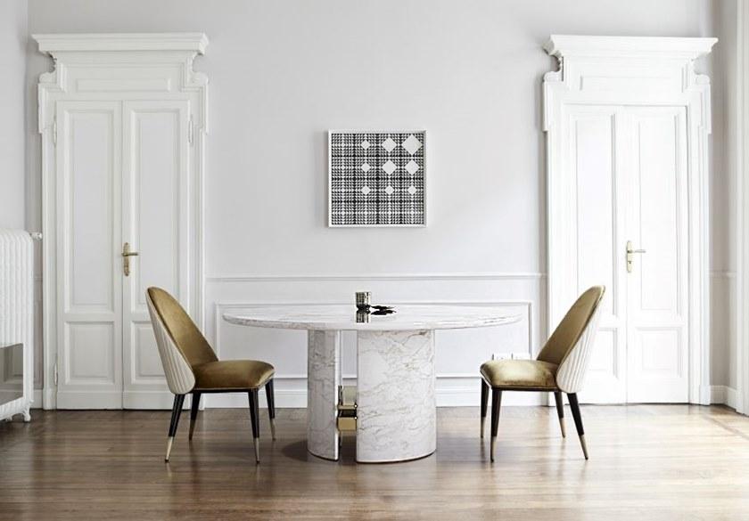 Capital Collection Круглый обеденный стол из мрамора Ercole sun-id-1365456 - Вид №3