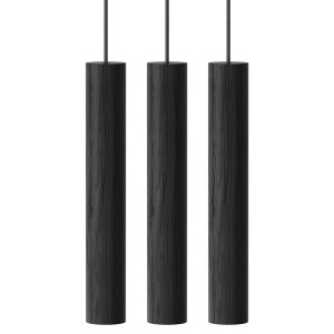 2232 Светильник , chimes cluster 3, D3 см, черный дуб UMAGE