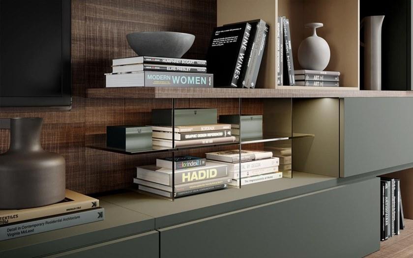 Kico Модульная деревянная стенка для хранения вещей со встроенным освещением Sistemi a giorno sun-id-1401590 - Вид №2