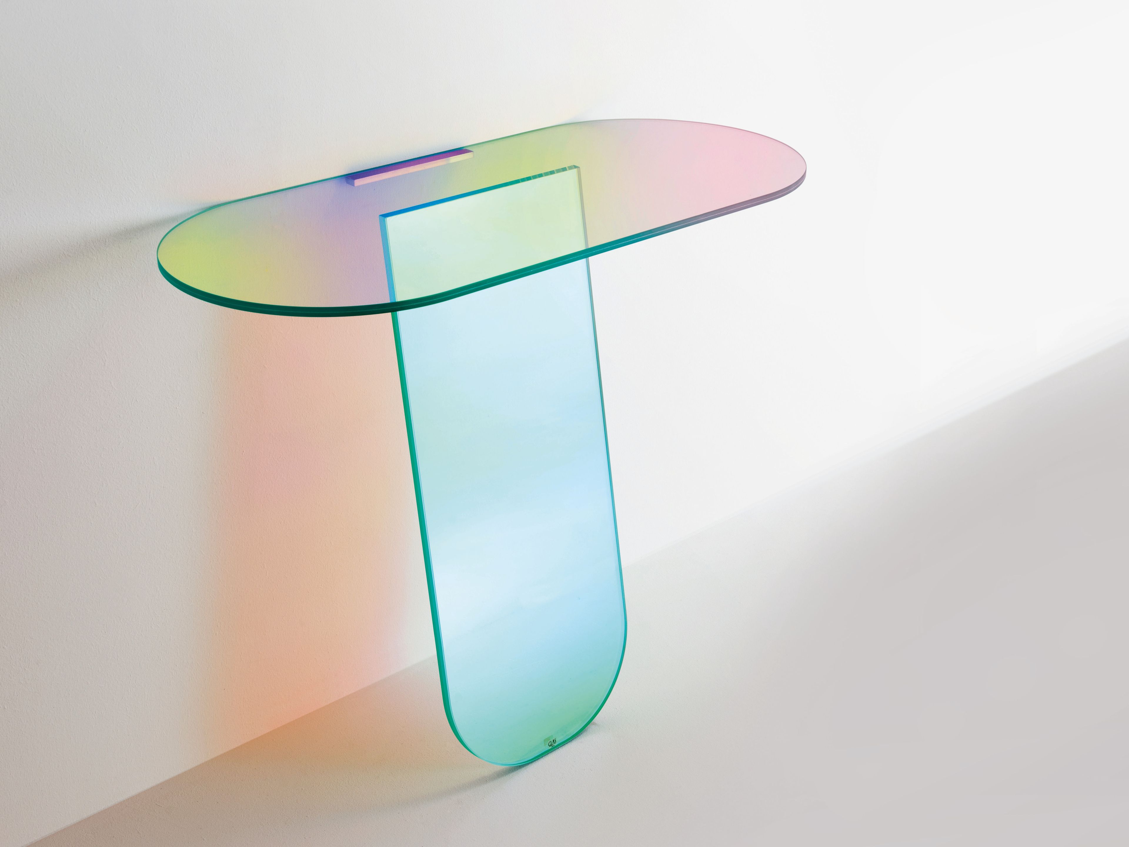 Хрустальная овальная консоль Glas Italia Shimmer ARCH-00054956