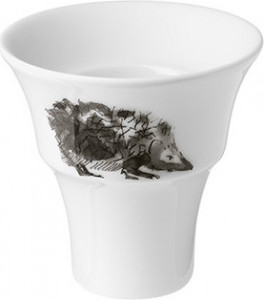 10602563 Hering Berlin Чашка для яйца Hering Berlin "Охота" "Ежи" 7,5см Фарфор