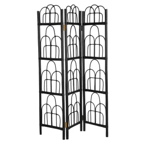 Складная ширма 112x167 см ротанг цвет черный 82693642 STLM-2157785