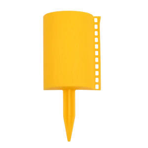 Бордюр декоративный «Пеньки» цвет жёлтый