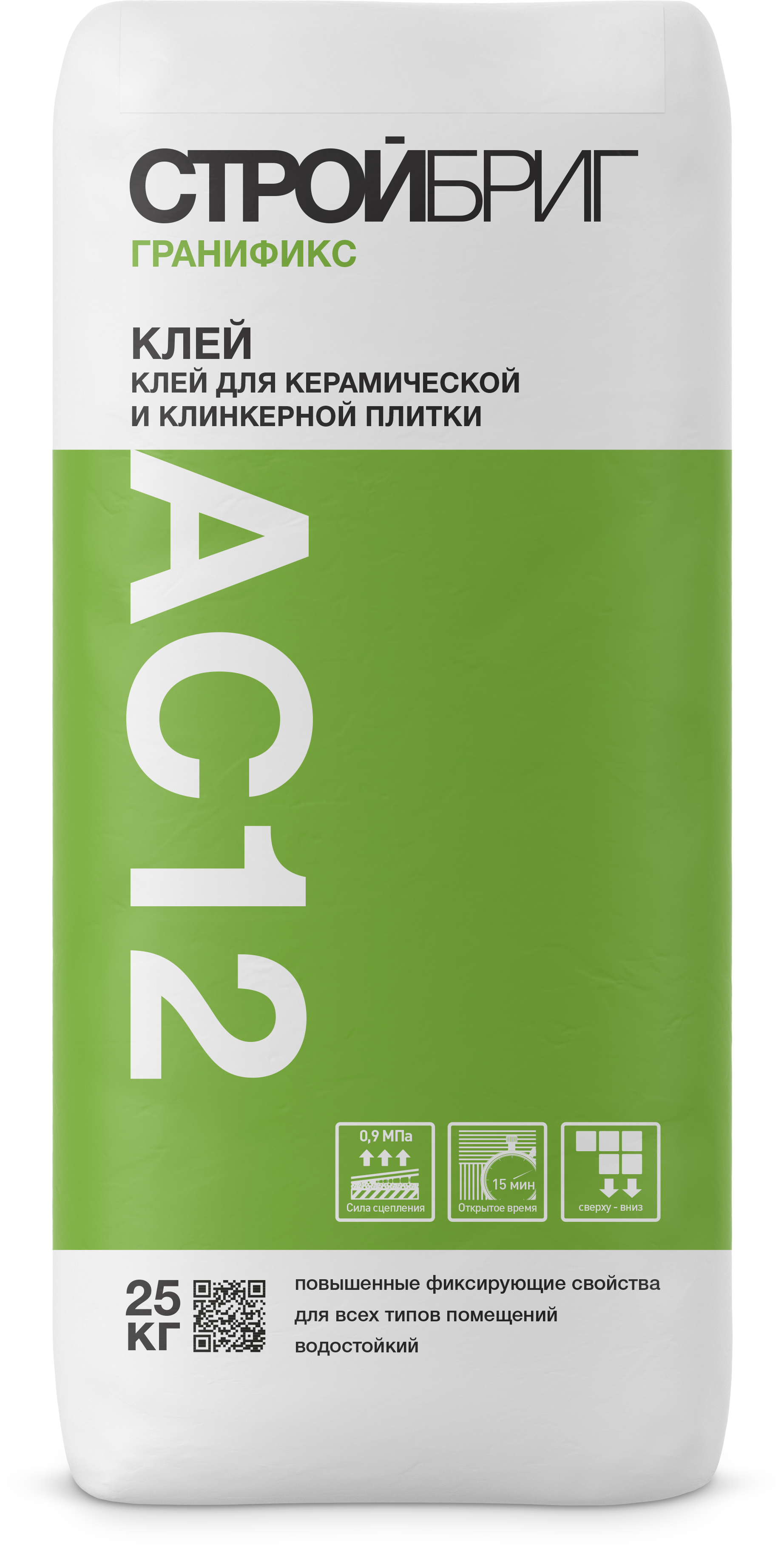 82236024 Клей для плитки Стройбриг С0T АС12 25 кг Гранификс STLM-0022522 ОСНОВИТ