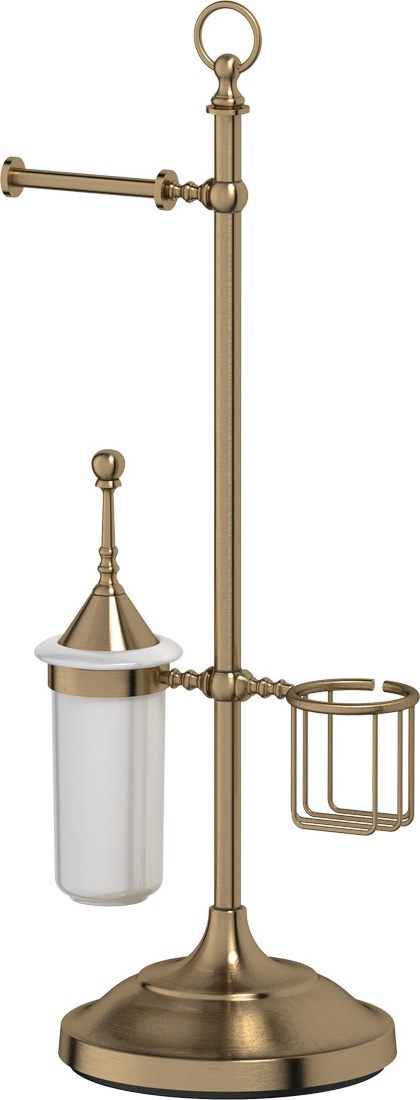 STI 534 Стойка с 3-мя аксессуарами для туалета 80 cm 3SC STILMAR ANTIQUE BRONZE Treesseci 3SC
