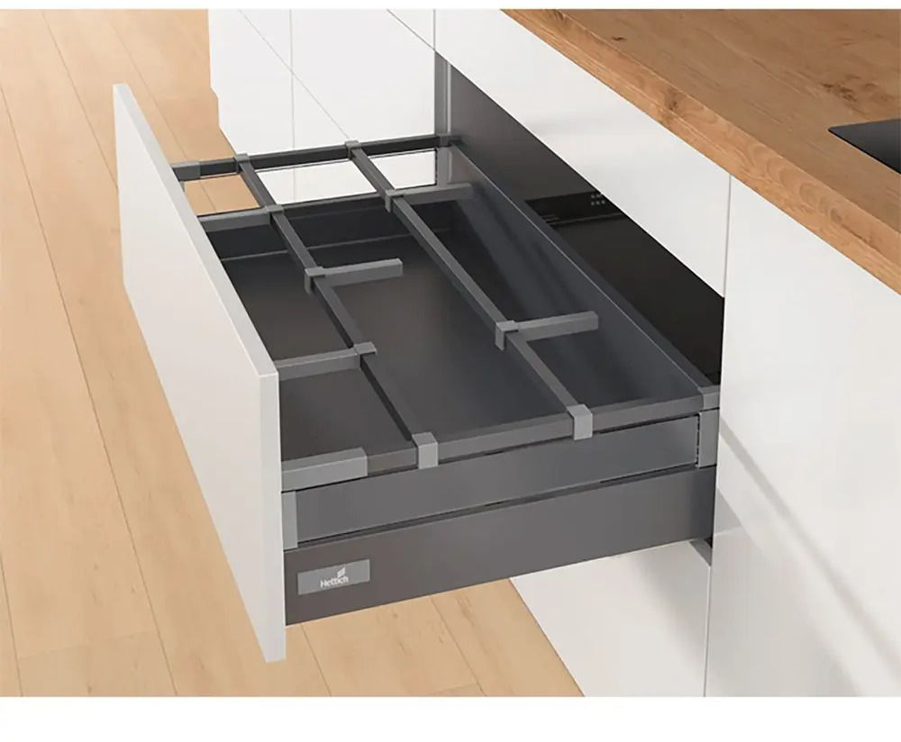 91580239 Разделитель для шкафа Hettich OrgaStore 410 3.10x3.10x36 см сталь цвет антрацит STLM-1077907