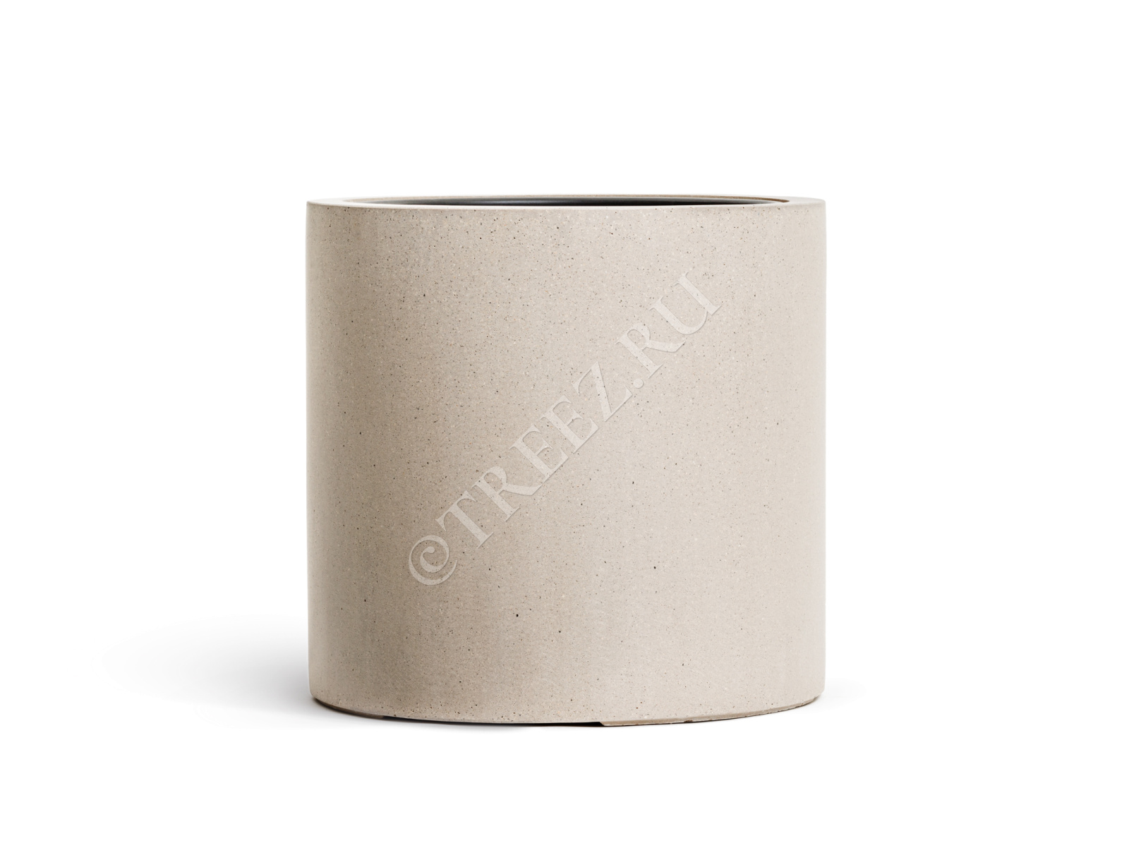 41.3320-02-028-BE-41 Кашпо  Effectory - серия Beton - Цилиндр - Белый песок Цветочная коллекция  - Вид №2