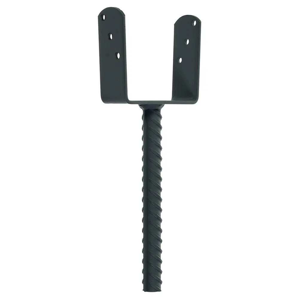 Основание колонны бруса на 200 мм 100х100 мм цвет серый ПЕТРОТЕХ STLM-2138645