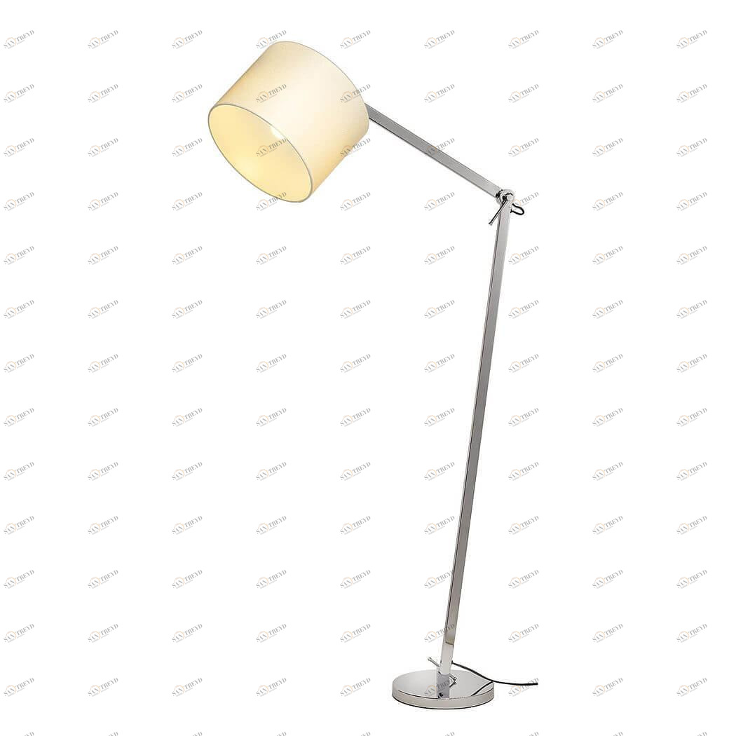 Торшер с абажуром 125х30 см белый Tenora FL-1 156031 SLV TENORA WHITE 00-3889436 Белый 