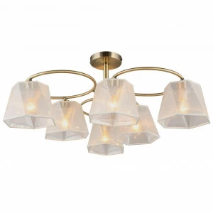 Потолочная люстра Omnilux Rapallo OML-65017-06 OMNILUX RAPALLO 328882 Белый;бронза