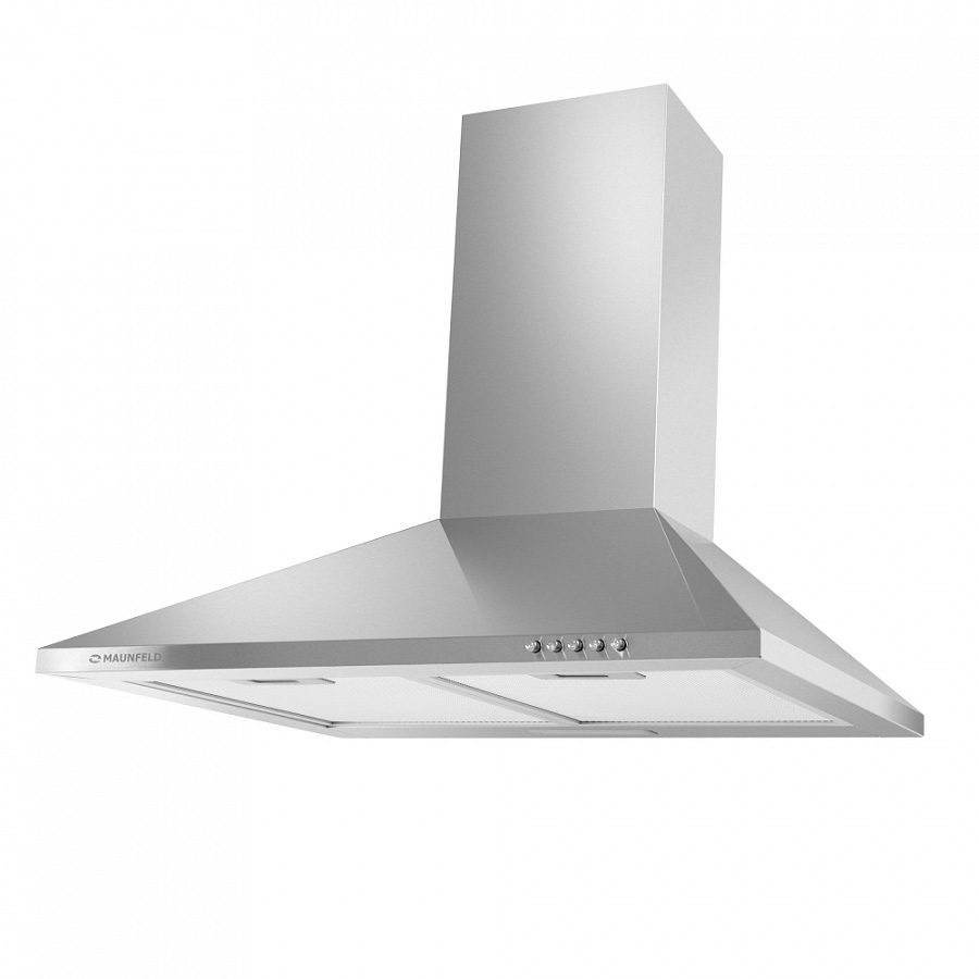 CORK 60 Inox Вытяжка cork 60 "нержавейка"/ тип:купольная, кнопочное управление, 620м3, площадь кухни до 20м2, 3 скорости, светодиодное освещение, в опции: угольный фильтр cf103t, нержавеющая сталь Maunfeld Santreyd  - Вид №1