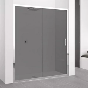 Двери в нишу 122 см ZEPHYROS 2P Novellini ZEPHYROS с дымчатым серым стеклом
