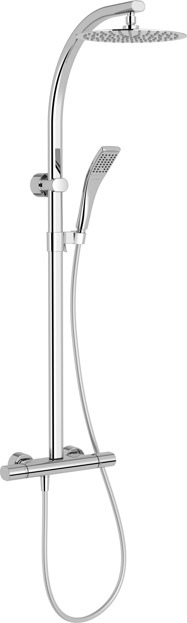 E11717-CP Душевая колонна с термостатическим смесителем JACOB DELAFON OBLO