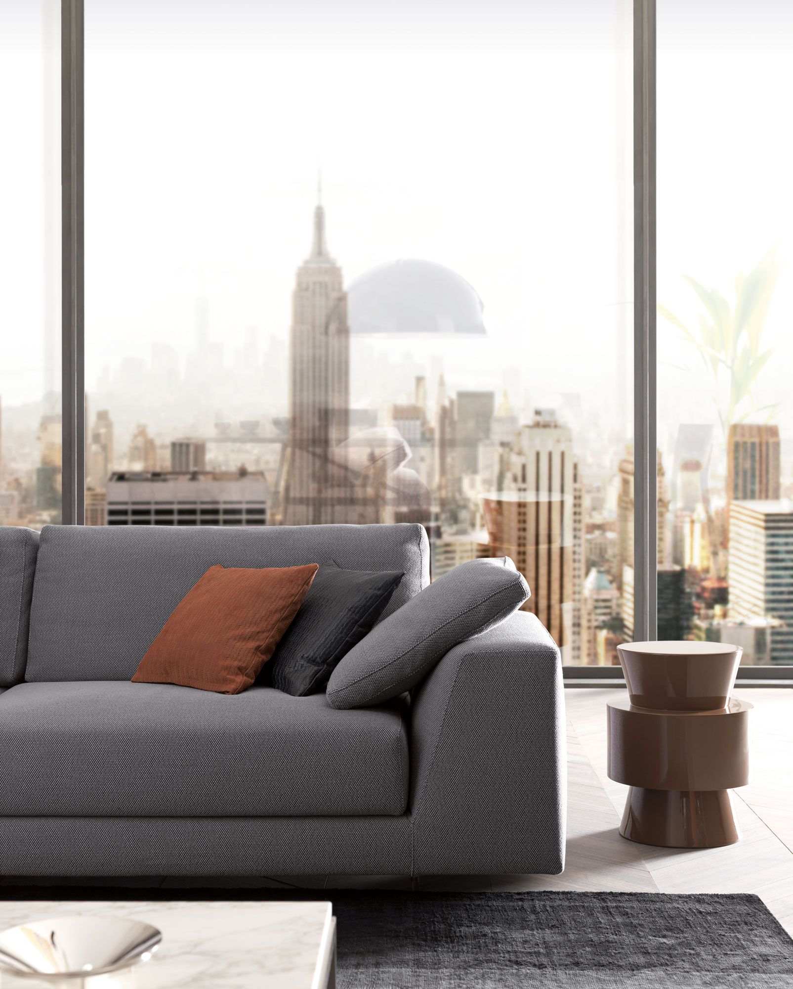 Угловой диван из ткани MisuraEmme ARGO ARCH-00053272 - Вид №6