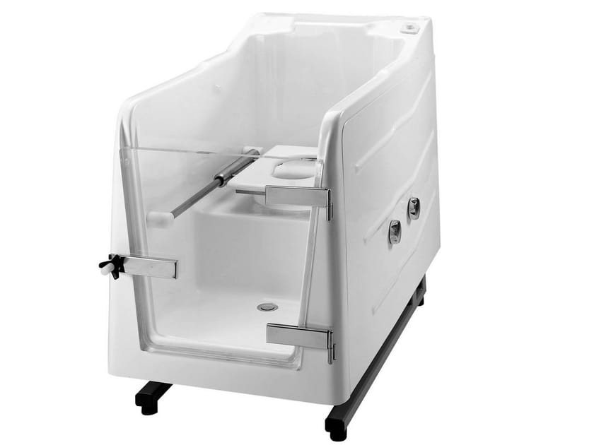 Стеклопластиковая водонепроницаемая ванна со встроенным туалетом с дверью Ponte Giulio 700 ARCH-00005585