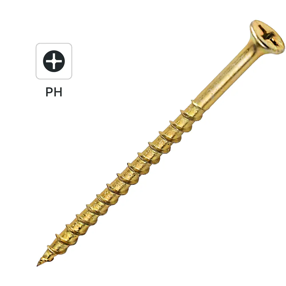 Саморезы по дереву DILWIS потайные острые оцинкованные 4.2x75 мм 1 кг STLM-2031422