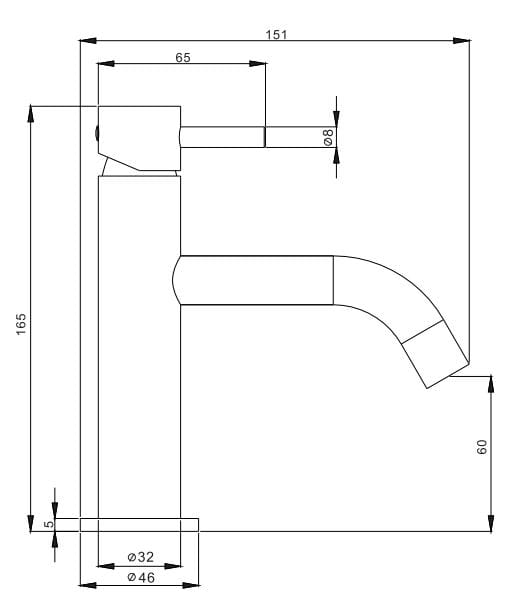 Однорычажный смеситель для раковины CROSSWATER MPRO ARCH-00152351 - Вид №6