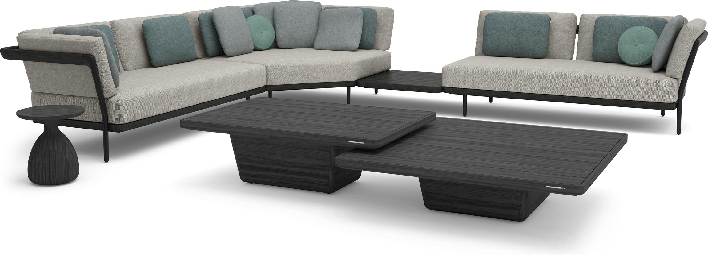 MNST1253 Журнальные столики teak scuro 113см x 79см Manutti Cobi  - Вид №2