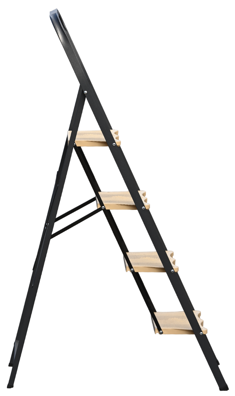 Стремянка c широкими пластиковыми ступенями ALUMET MKP 804 - Вид №4