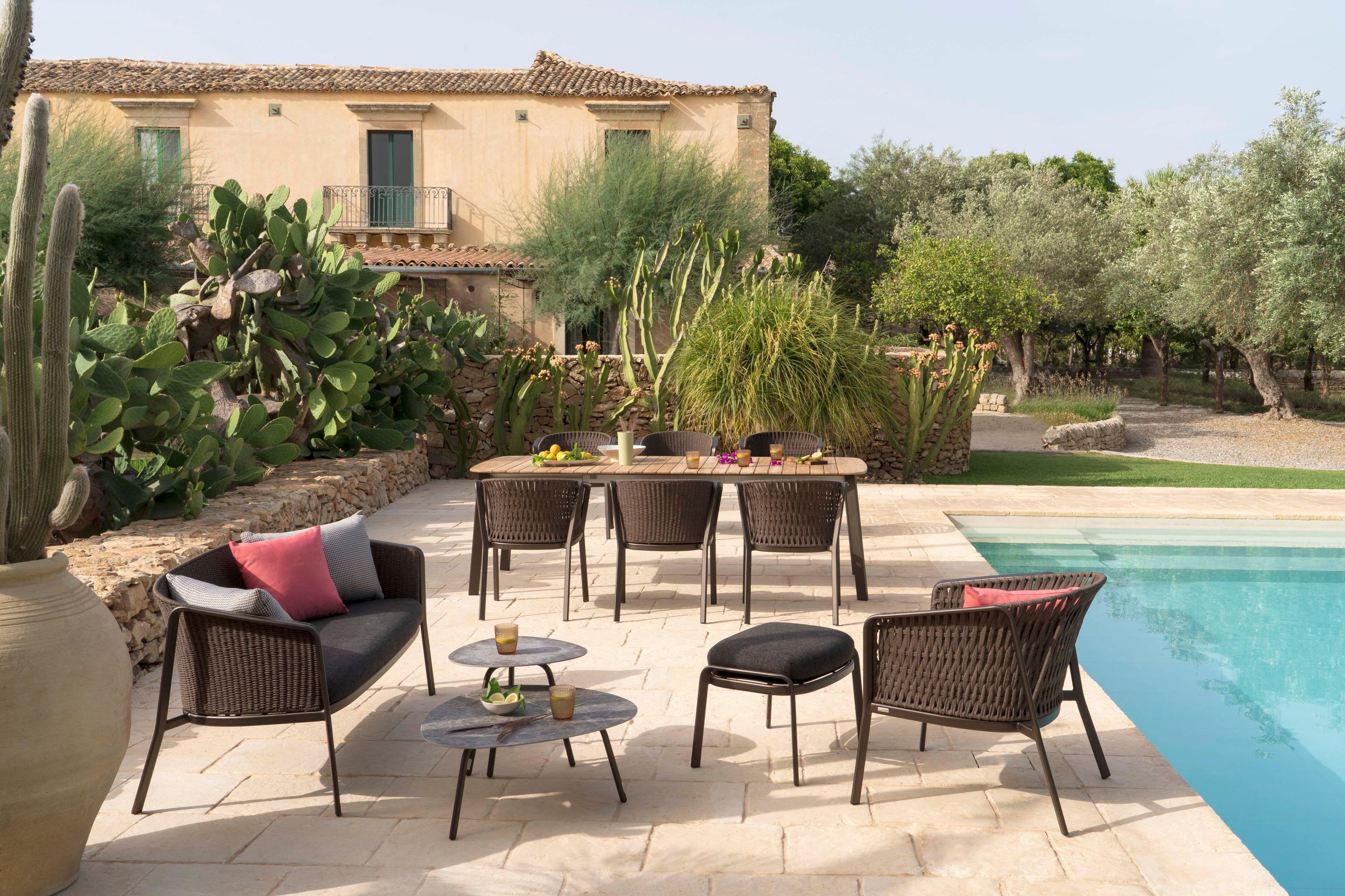 Алюминиевое кресло для отдыха и квадратная плетеная веревка emu ARCH-00058900 - Вид №5