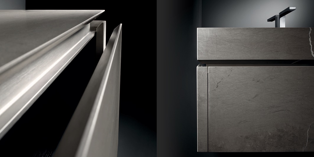 Комбинация ванной комнаты P105 в отделке HEIGHT 90 Marmo Medea MILLDUE PURO PURO105 - Вид №5