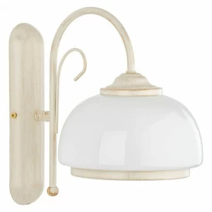 Бра со стеклянным плафоном белое Paris White 18410 ALFA PARIS 00-3927744 Белый