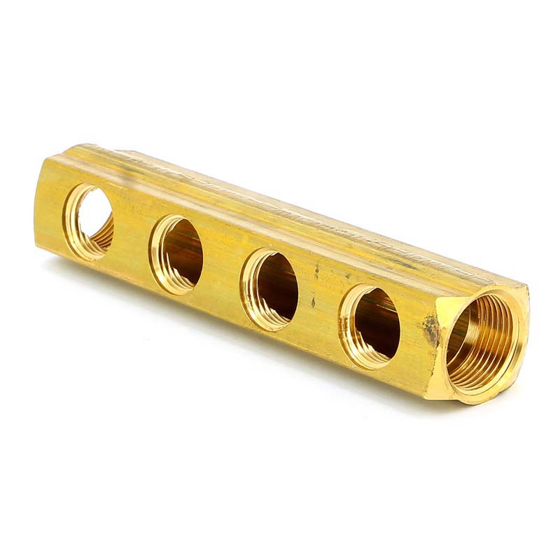 Коллектор ВВ 3/4" магистральный TIEMME 4 выхода 1/2"В 36мм 1970027 - Вид №3