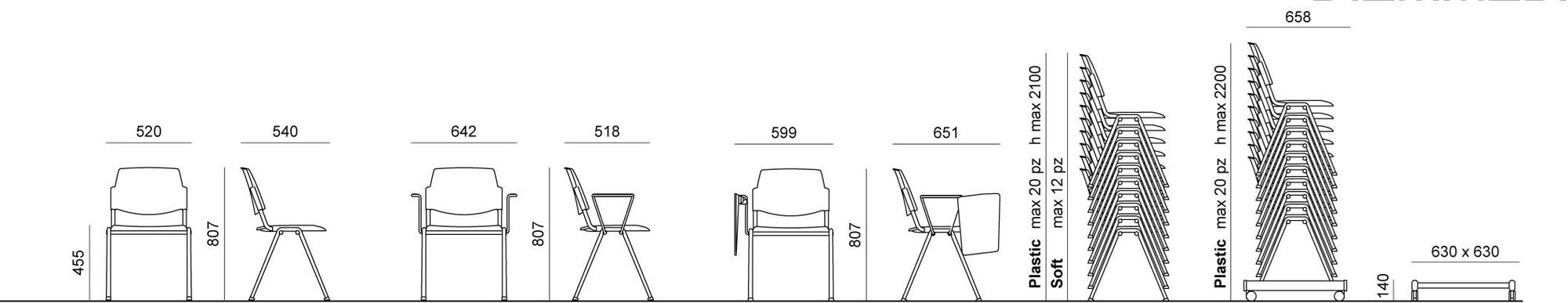 Diemmebi Стул с обивкой и подлокотниками Volée sun-id-1481986 - Вид №3