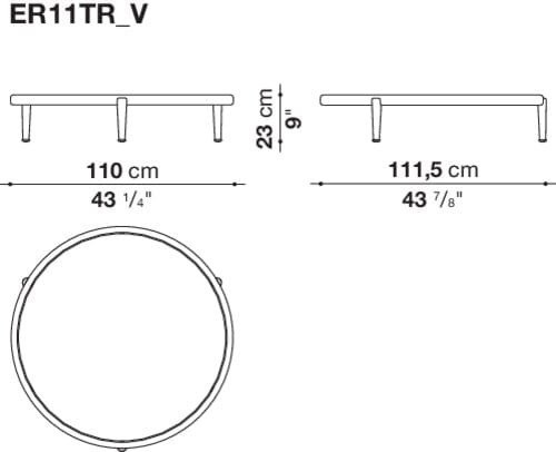 Круглый садовый столик B&B Italia Outdoor ARCH-00146989 - Вид №6