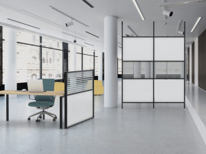 Алюминиевая модульная офисная перегородка