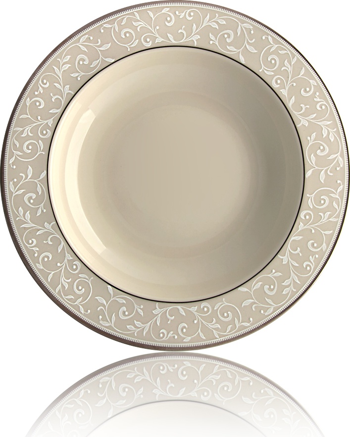 10524961 Lenox Тарелка суповая Lenox "Чистый жемчуг" 23см Фарфор костяной 