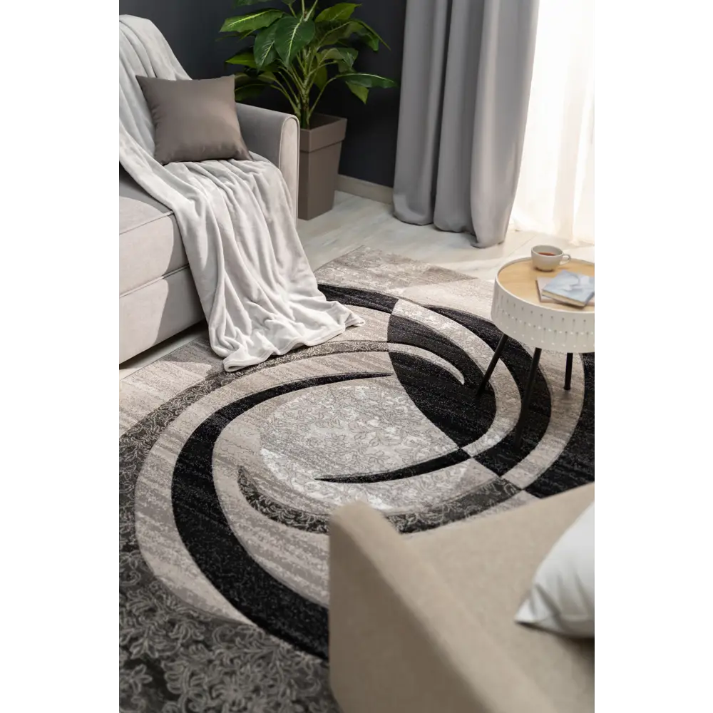 Ковер полипропилен Mega Carving D264 250x350 см цвет серый MERINOS STLM-2128316 - Вид №4