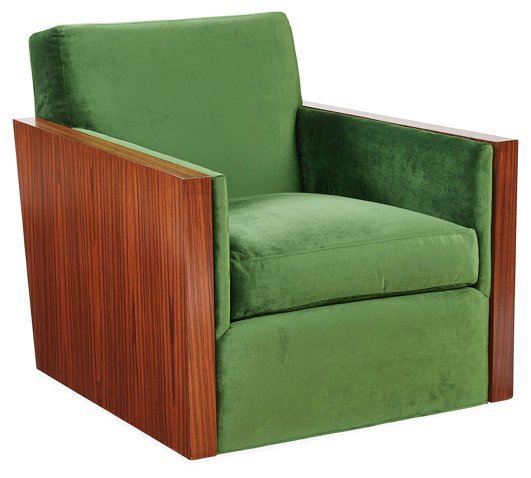 Кресло Arthur зеленое ICON DESIGNE ДИЗАЙНЕРСКИЕ 178028 Зеленый  - Вид №1