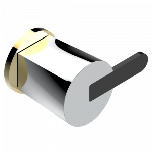 G6D-30B Маховик для встраиваемого в стену вентиля Thg-paris Metamorphose с чёрной керамикой Хром/золото