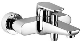 33200935-00 Смеситель для ванны однорычажный для настенного монтажа без гарнитура - хром Villeroy & Boch SUBWAY