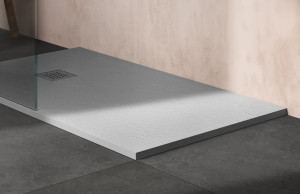 Керамический нескользящий прямоугольный поддон для душа