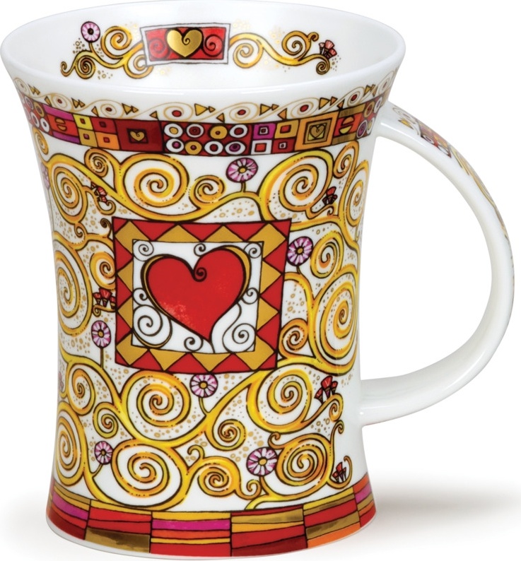 10637704 Dunoon Кружка Dunoon "Романтичное сердце.Ричмонд" 330мл Фарфор костяной 