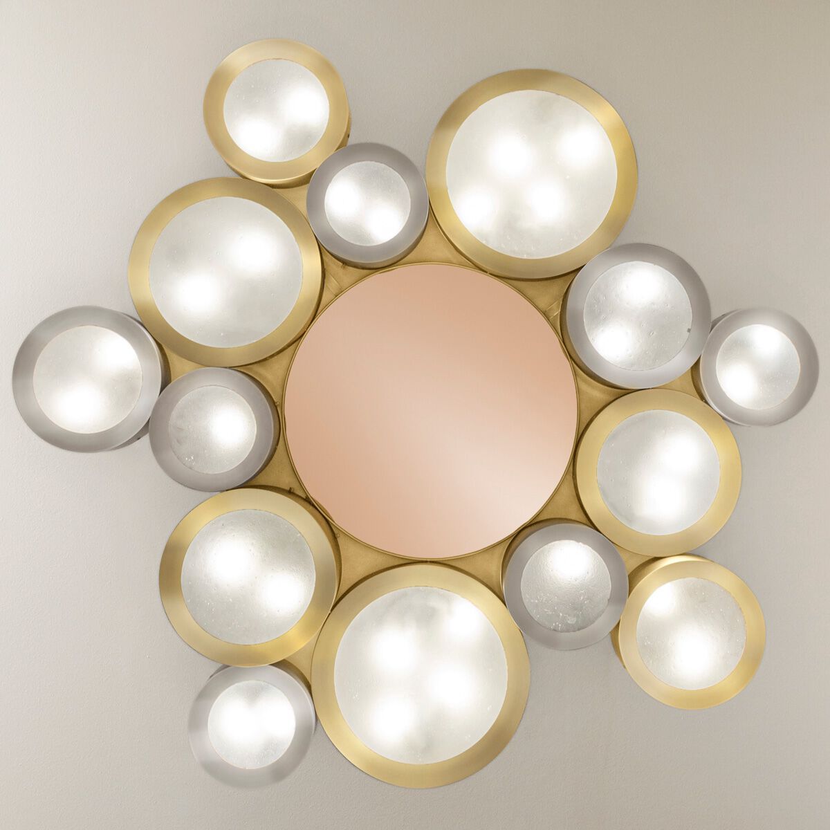 Потолочный светильник из металла и муранского стекла GASPARE ASARO HELIOS 66 ARCH-00104427 - Вид №6