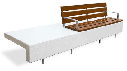 11585 ЕВРОЭЛАПЛЮС, скамья из бетона LAB.Space  - Вид №2