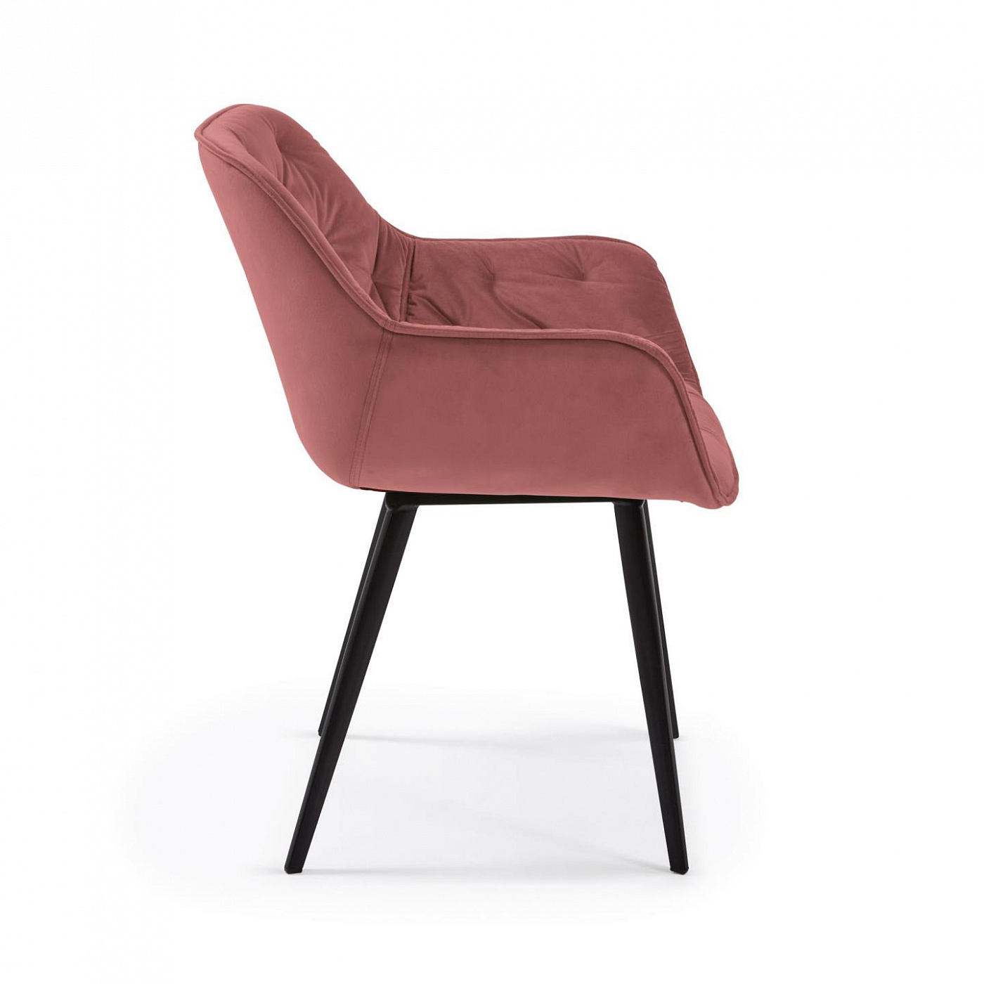 068860 Стул розовый бархат La Forma Mulder 