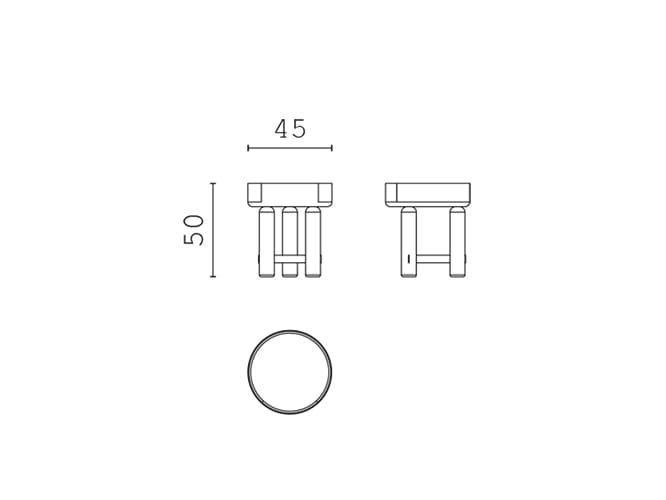 Деревянная круглая тумбочка CPRN HOMOOD Shapes 2025 ARCH-00010797 - Вид №2