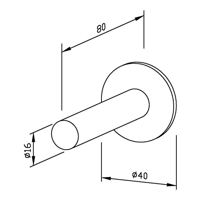 731222 Резервный держатель рулона туалетной бумаги AC222 WAGNER_EWAR A-LINE Wagner Ewar  - Вид №1