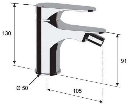 Remer Rubinetterie Смеситель для биде с регулируемым изливом Class line eco Le 21 lt8 - Вид №2