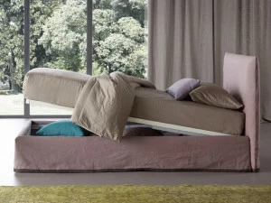 Chaarme Letti Односпальная кровать-контейнер со съемной крышкой из льна