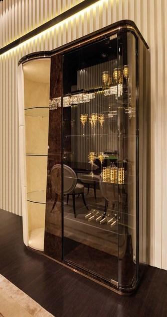 Turri Витрина из кожи со встроенной подсветкой Noir sun-id-1460714 - Вид №2